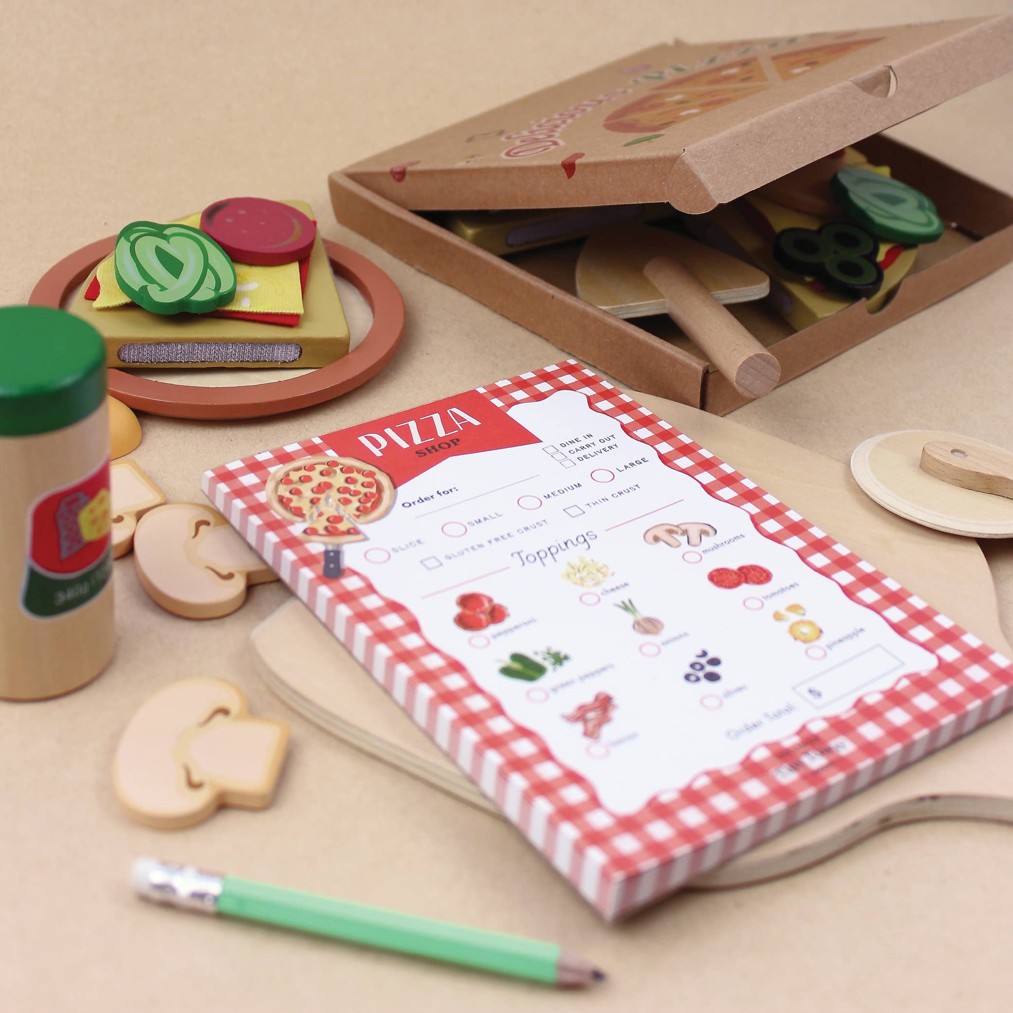 Tiny Town Play Notepad - Pizza Shop - DIGS