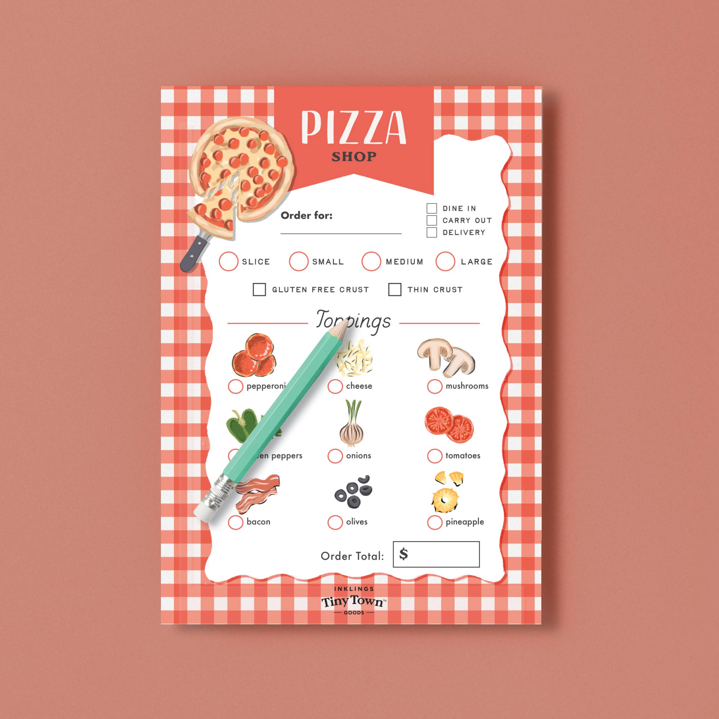 Tiny Town Play Notepad - Pizza Shop - DIGS