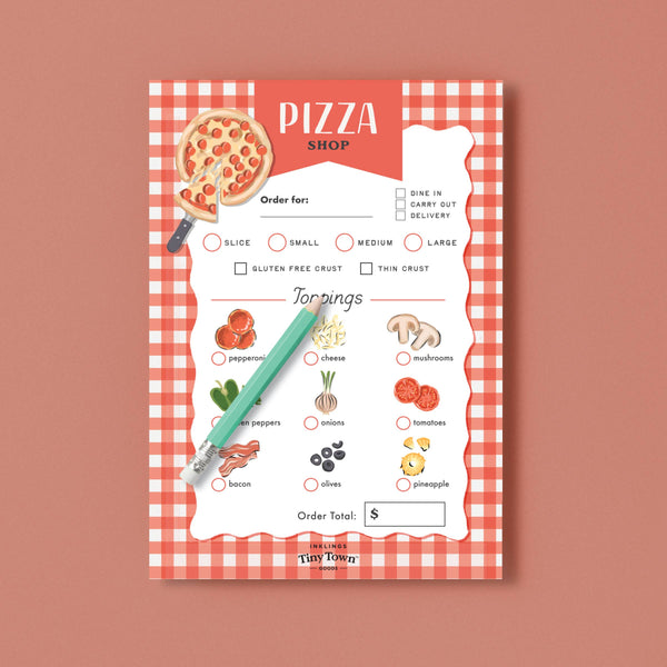 Tiny Town Play Notepad - Pizza Shop - DIGS
