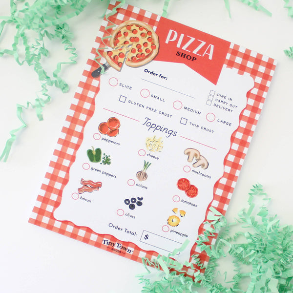 Tiny Town Play Notepad - Pizza Shop - DIGS