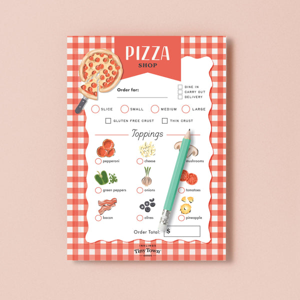 Tiny Town Play Notepad - Pizza Shop - DIGS