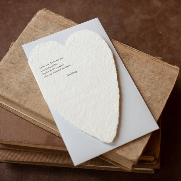 Tolstoy Quote Heart & Love Card - DIGS