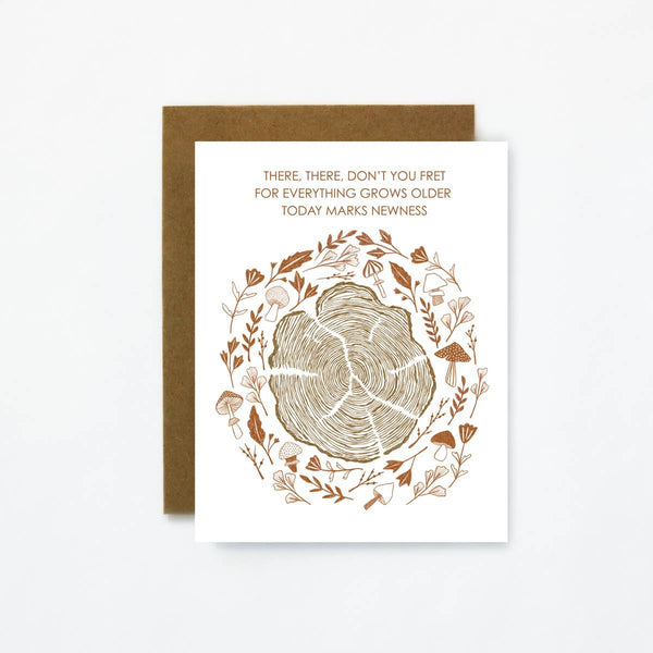 Tree Rings - Birthday Card - DIGS
