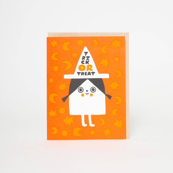 Trick or Treat Witch Halloween Card - DIGS