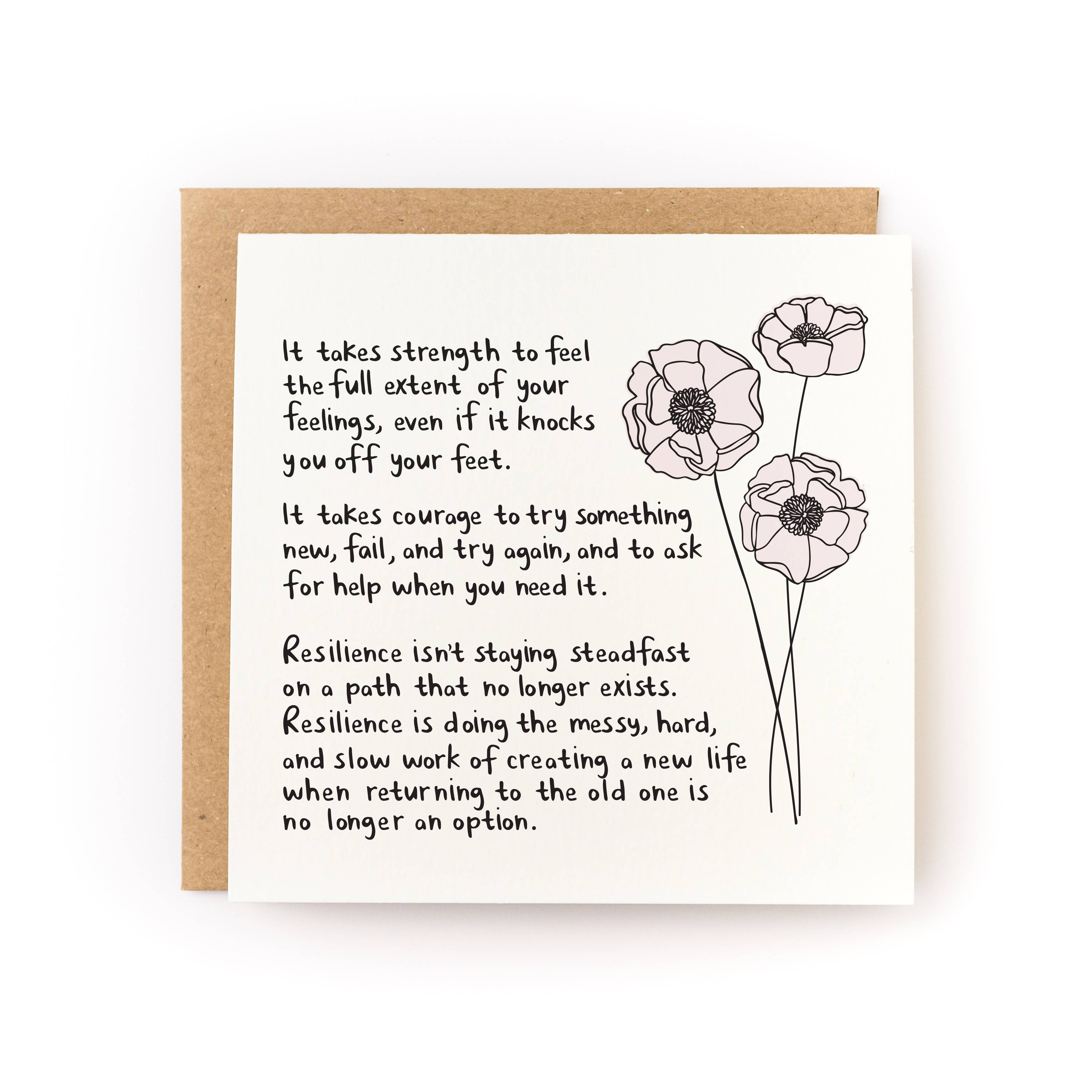 True Resilience Sympathy Card - DIGS