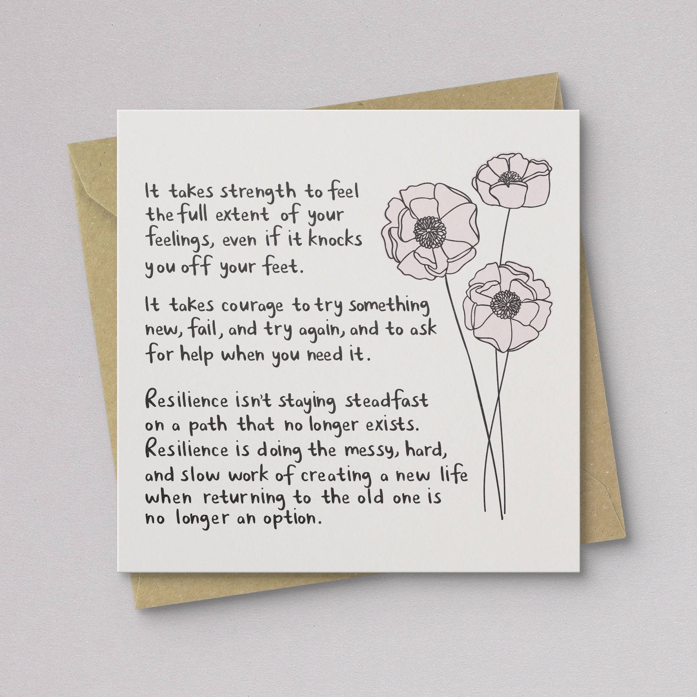 True Resilience Sympathy Card - DIGS