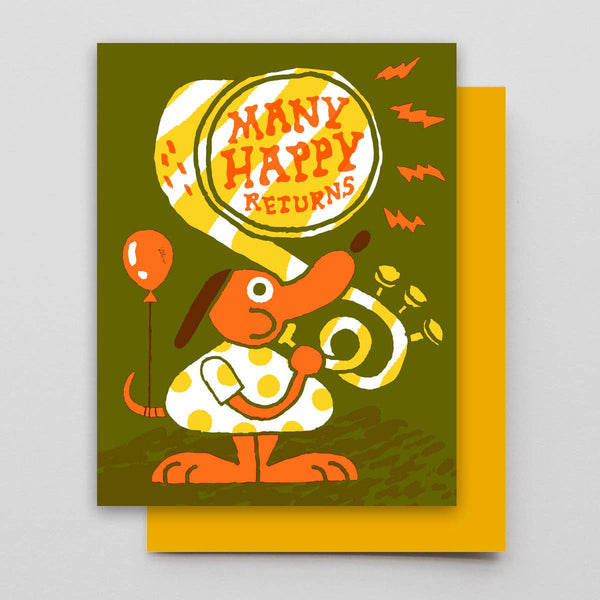 Tuba Birthday Card - DIGS