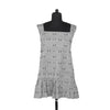 Tuft Pinafore Apron with Ruffle: Slate - DIGS