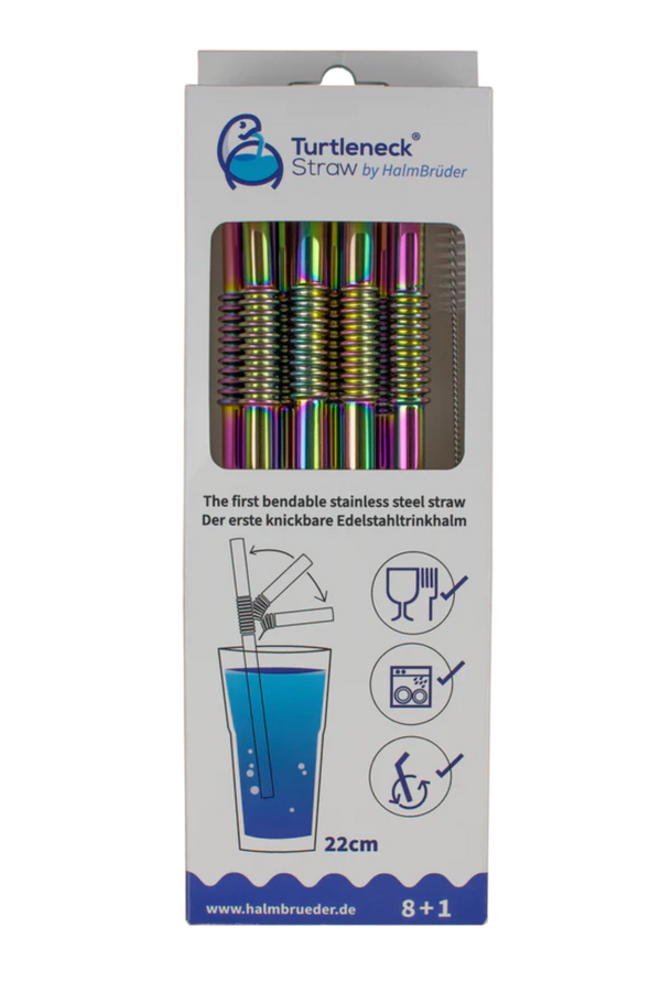 Turtleneck Stainless Steel Bendable Straws - DIGS