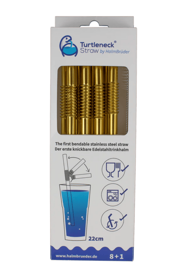 Turtleneck Stainless Steel Bendable Straws - DIGS