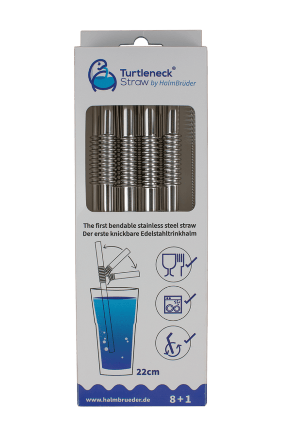Turtleneck Stainless Steel Bendable Straws - DIGS