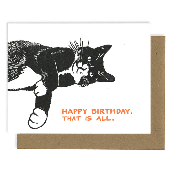Tuxedo Cat Birthday Cat - DIGS
