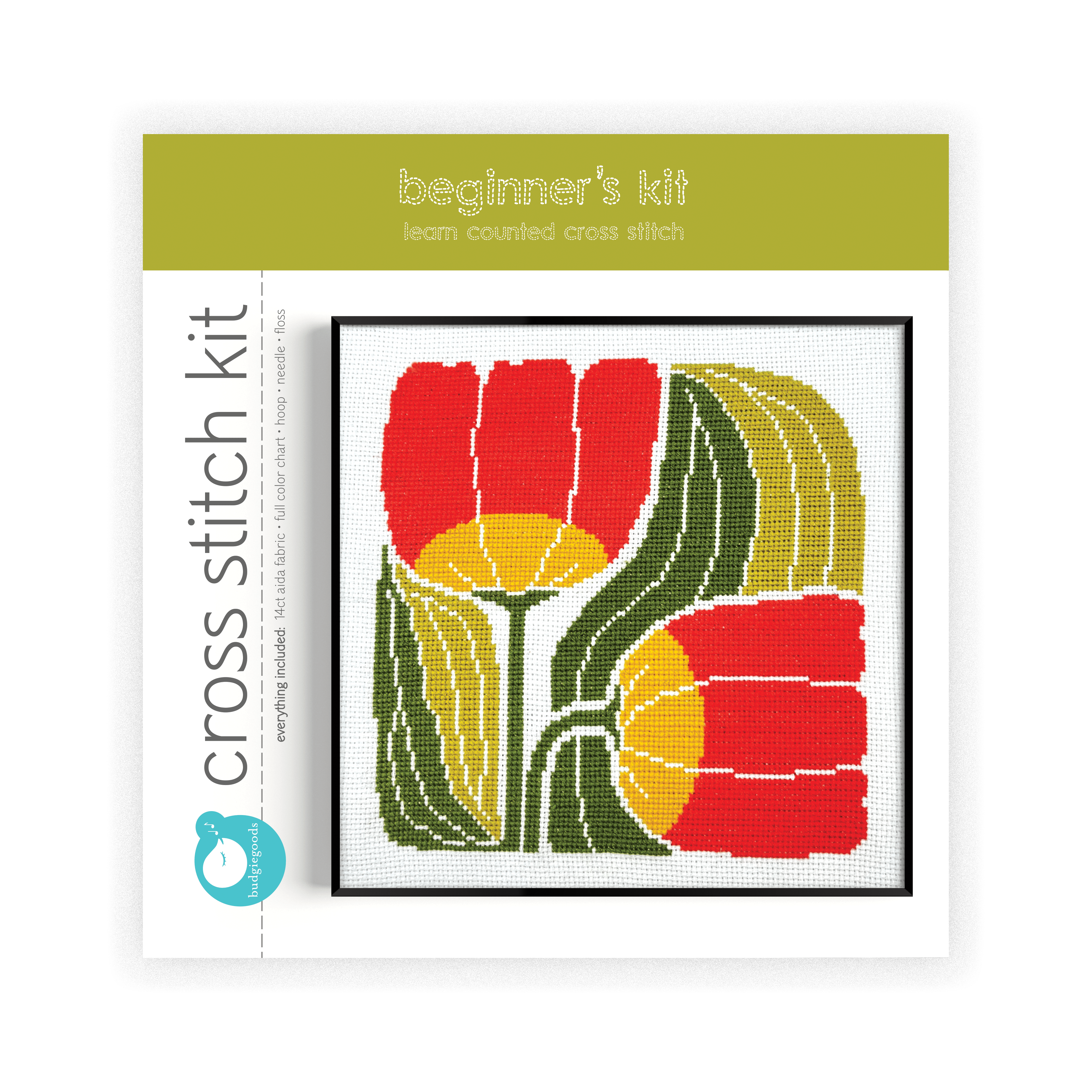 Twin Blooms Cross Stitch Kit  - DIGS