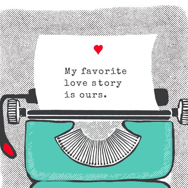 Typewriter Anniversary Card - DIGS