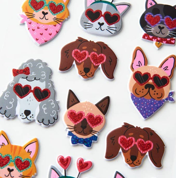 Valentine Pet Stickers - DIGS
