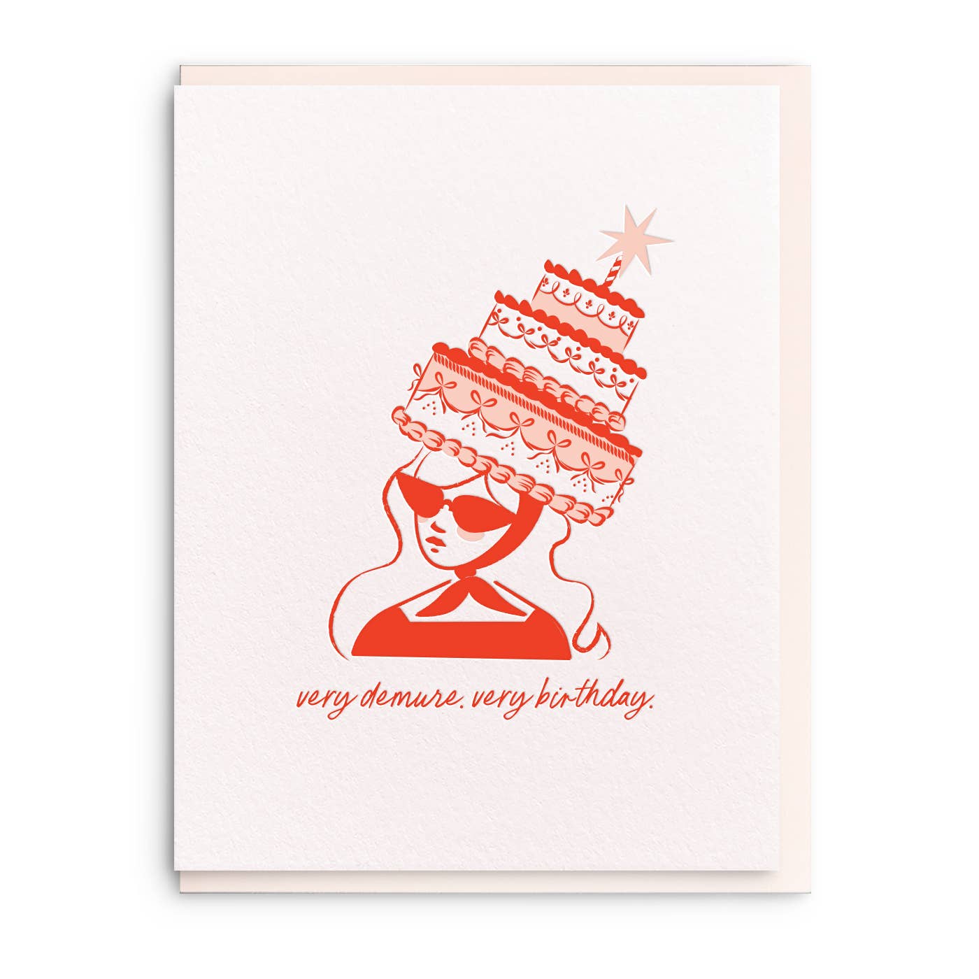 Very Demure Birthday Letterpress Card - DIGS