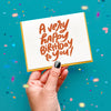Very HBD Letterpress Birthday Card - DIGS