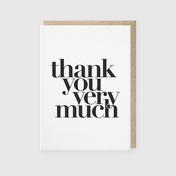 Very Much Thank You Card - DIGS