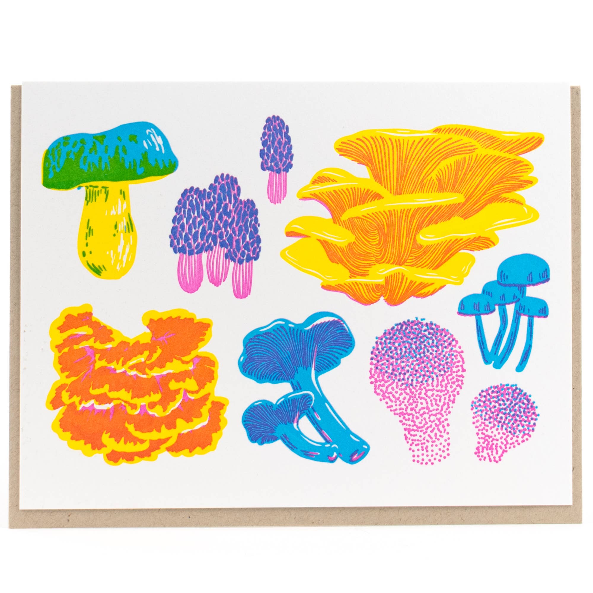 Vibrant Fruiting Fungi Card - DIGS