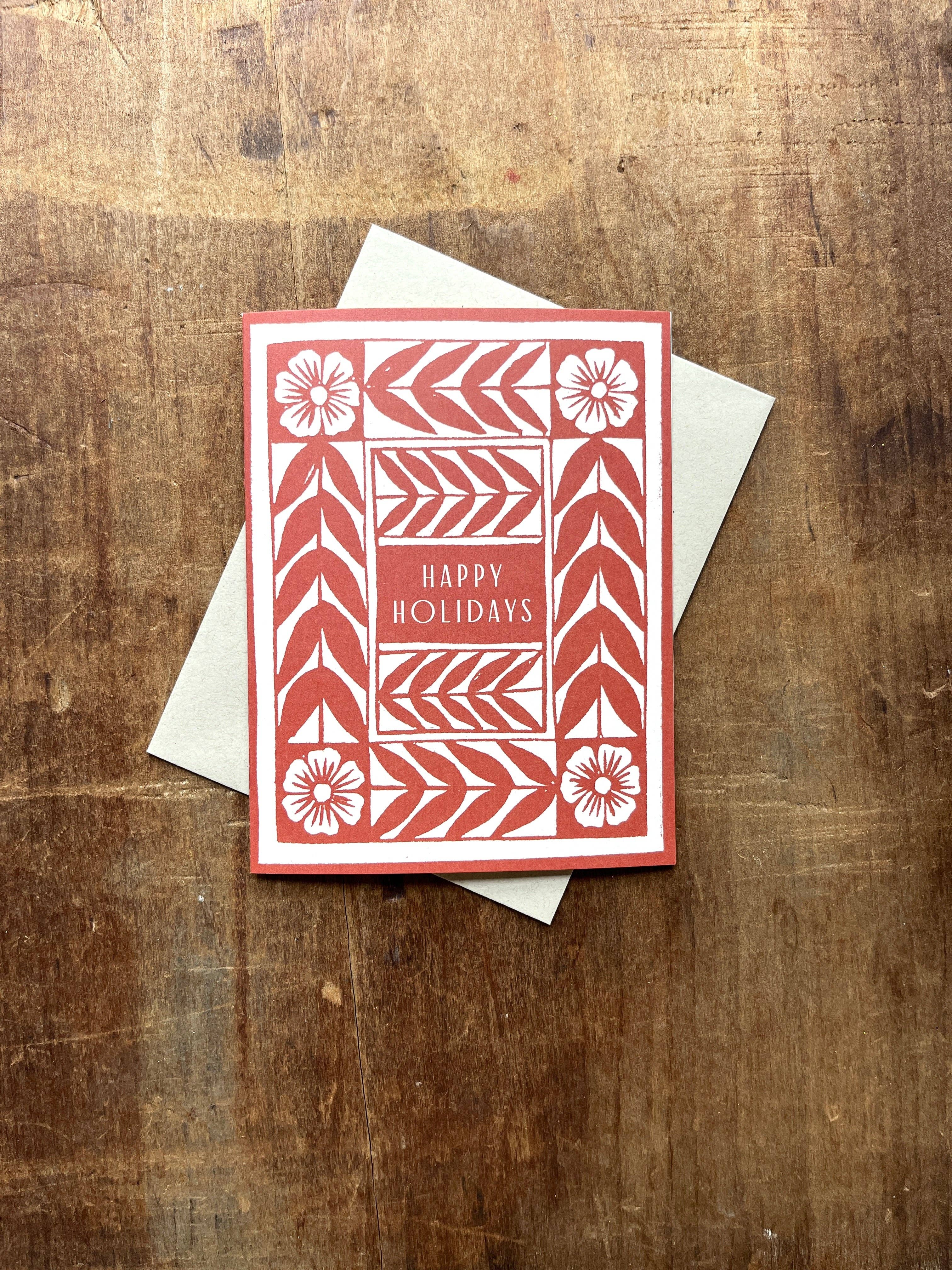 Vine & Flower Holiday Card - DIGS