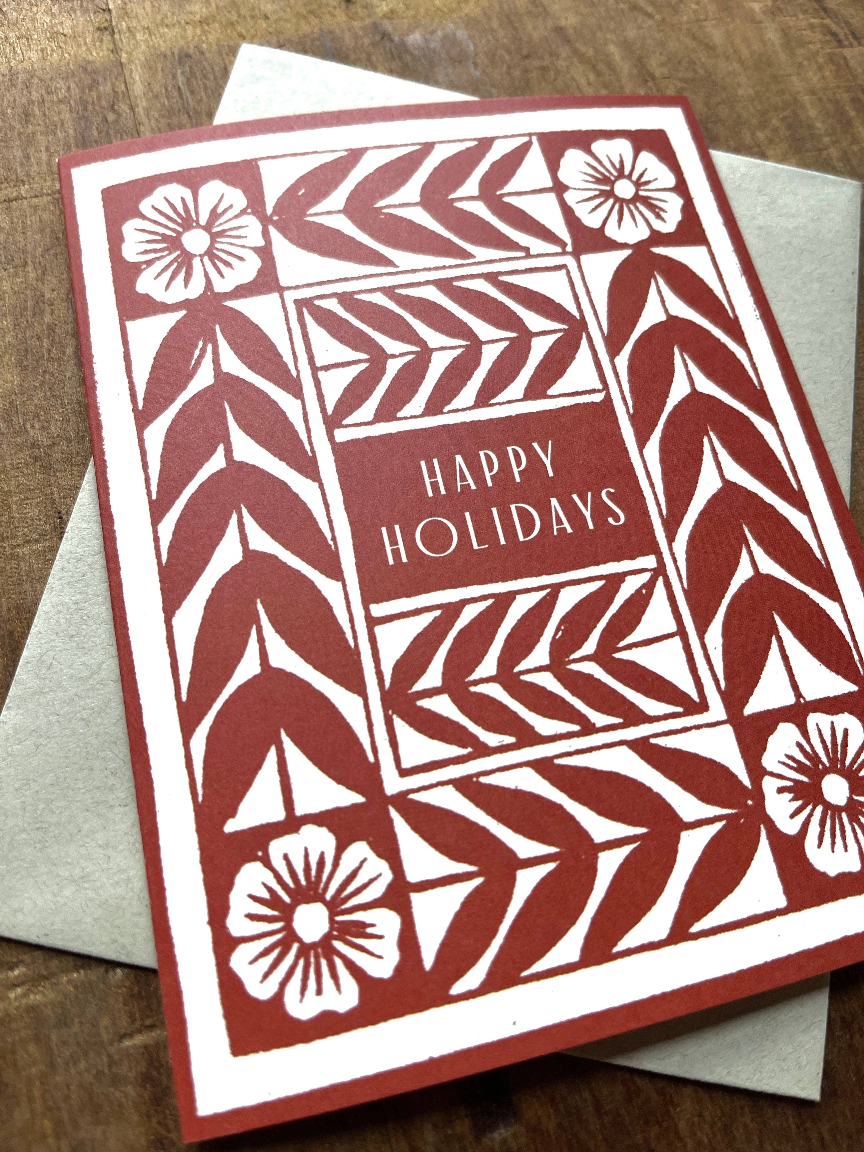 Vine & Flower Holiday Card - DIGS