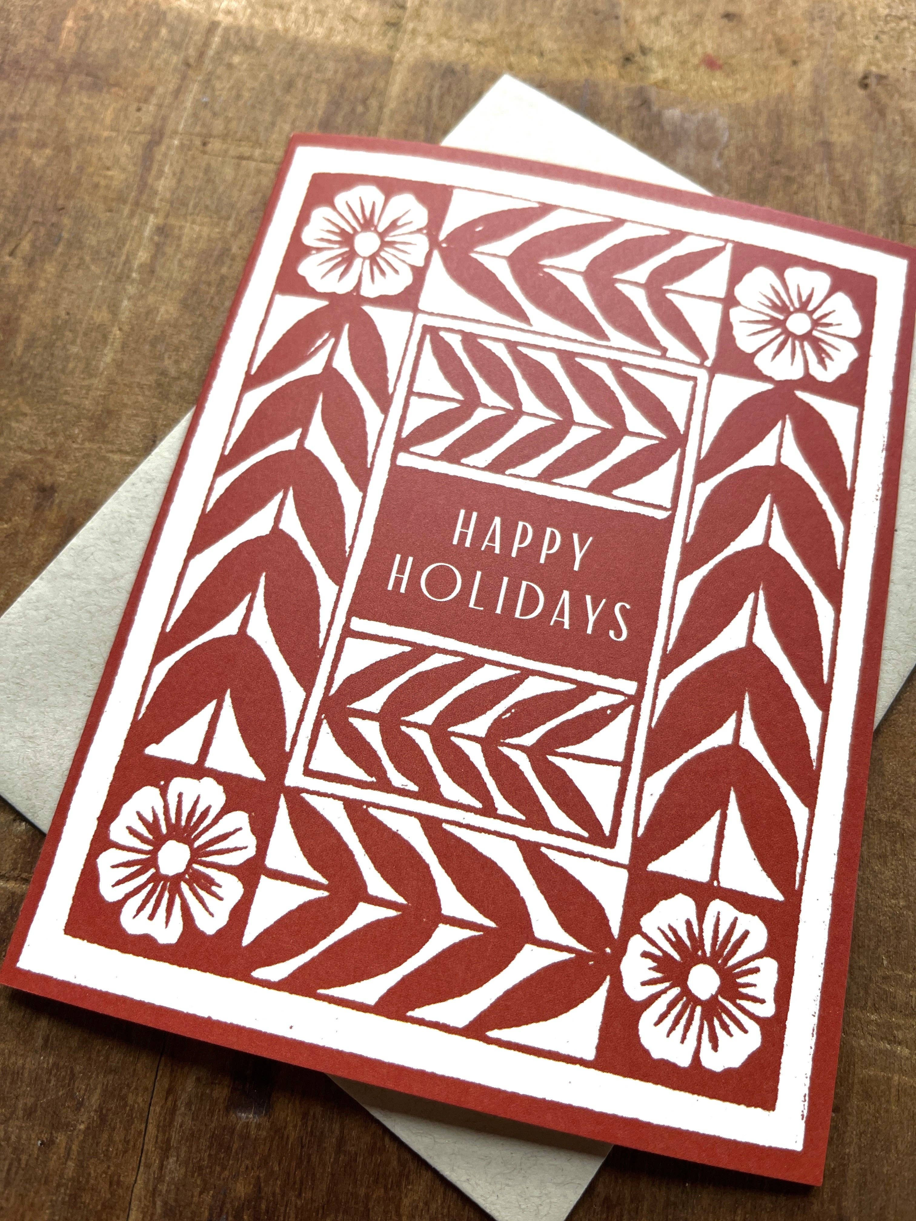 Vine & Flower Holiday Card - DIGS