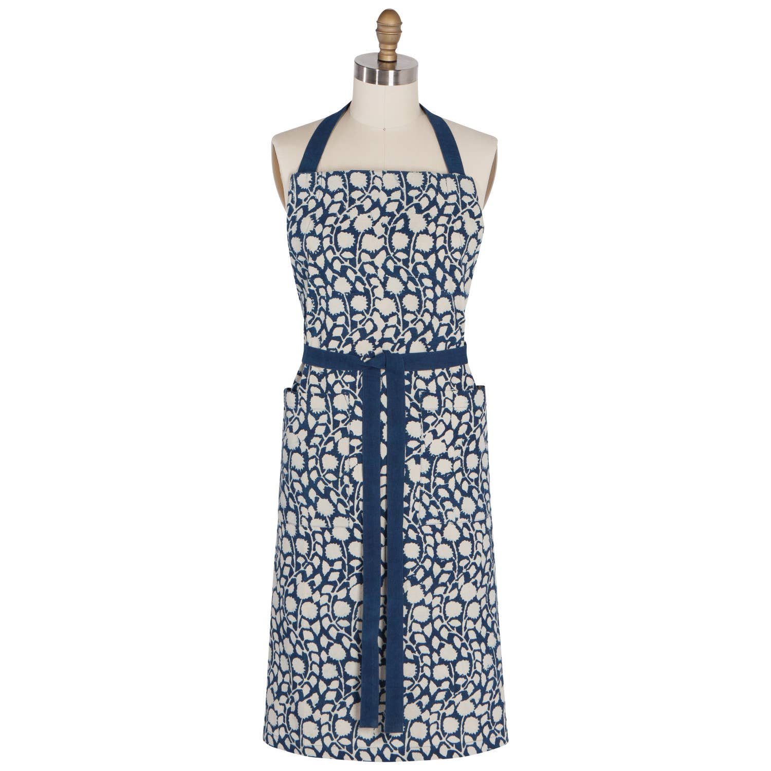Vinebloom Block Print Apron - DIGS
