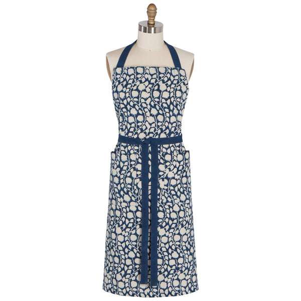 Vinebloom Block Print Apron - DIGS