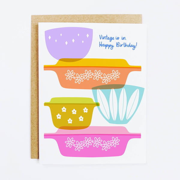 Vintage Is In Birthday Card - DIGS