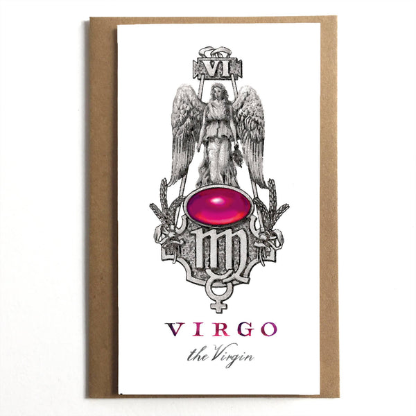 Virgo the Virgin Zodiac Card - DIGS