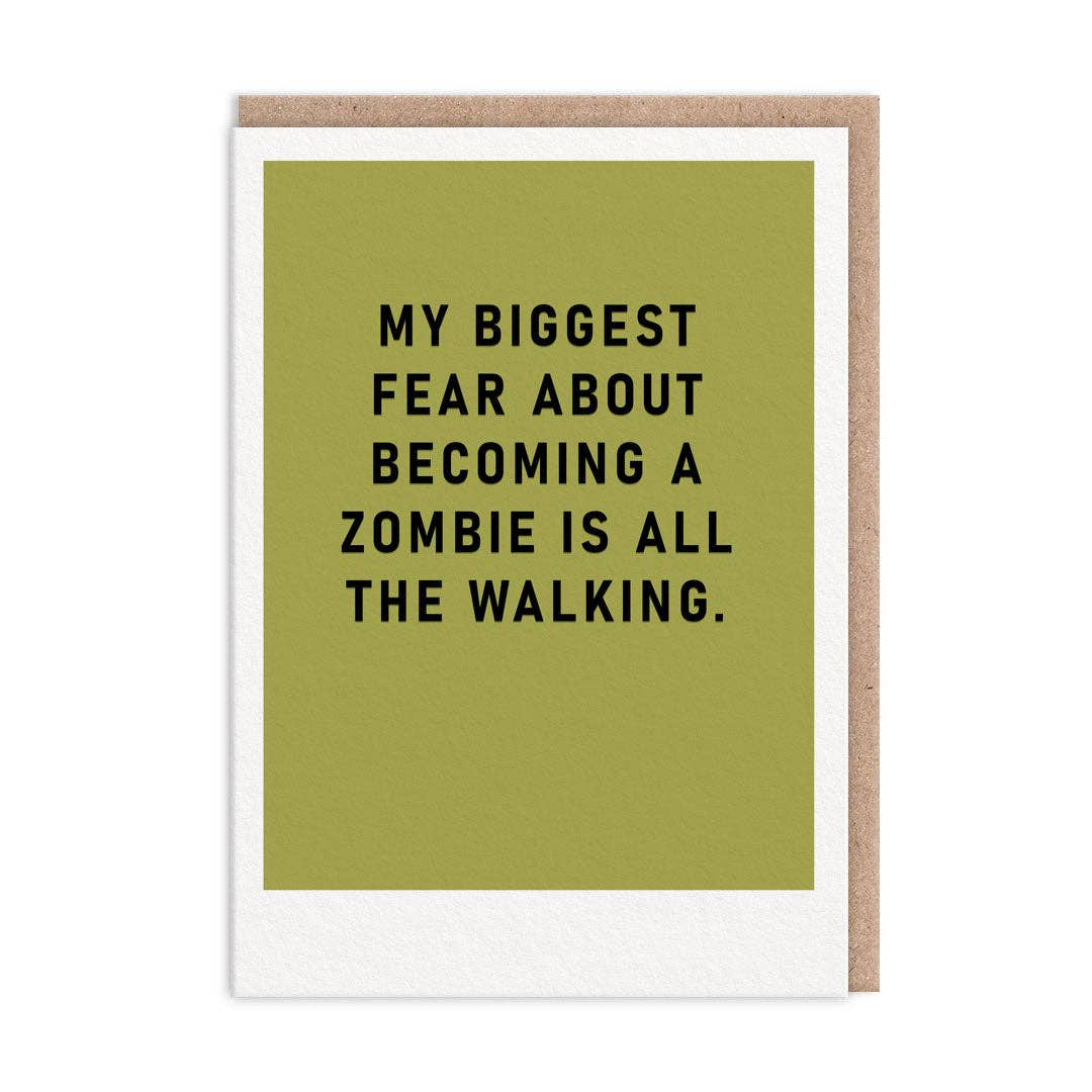 Walking Zombie Fear Card - DIGS