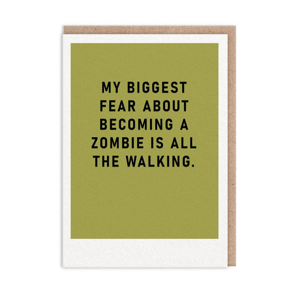 Walking Zombie Fear Card - DIGS