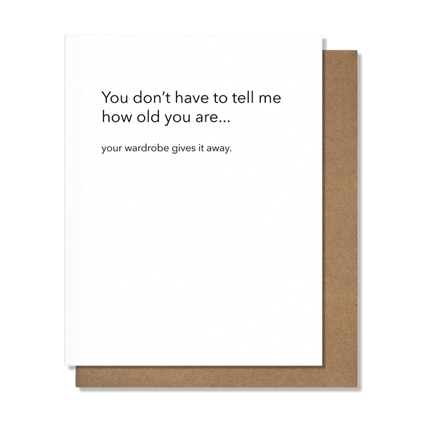 Wardrobe Birthday Card - DIGS