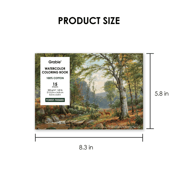 Watercolor Coloring Book: Forest - DIGS