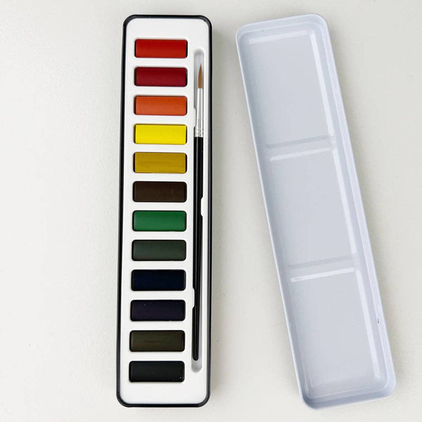 Watercolor Paint Set with Brush - DIGS