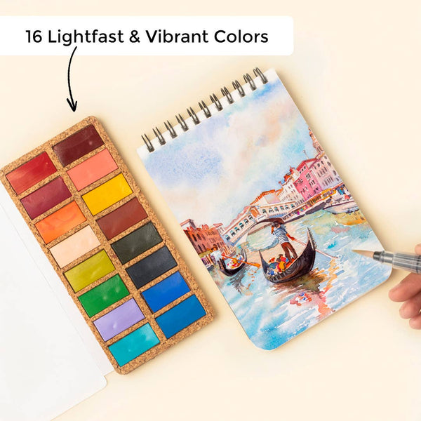 Watercolor Pans - Spring - 16 Colors - DIGS