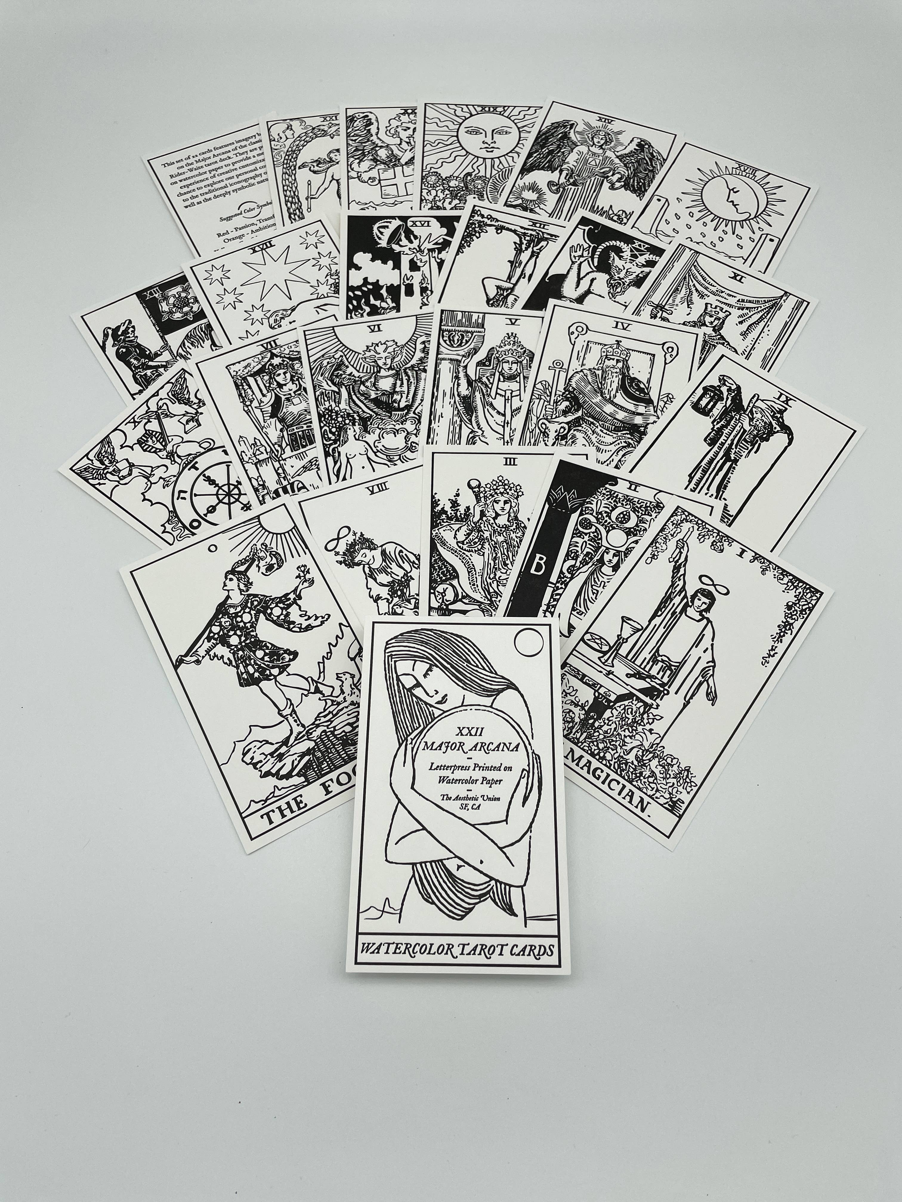 Watercolor Tarot Cards - DIGS