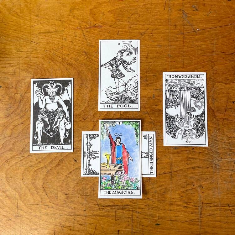 Watercolor Tarot Cards - DIGS