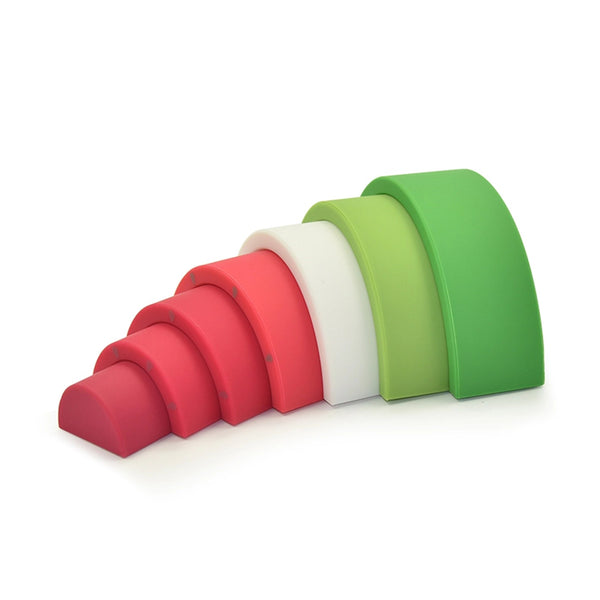 Watermelon Silicone Baby Stacking Toy - DIGS