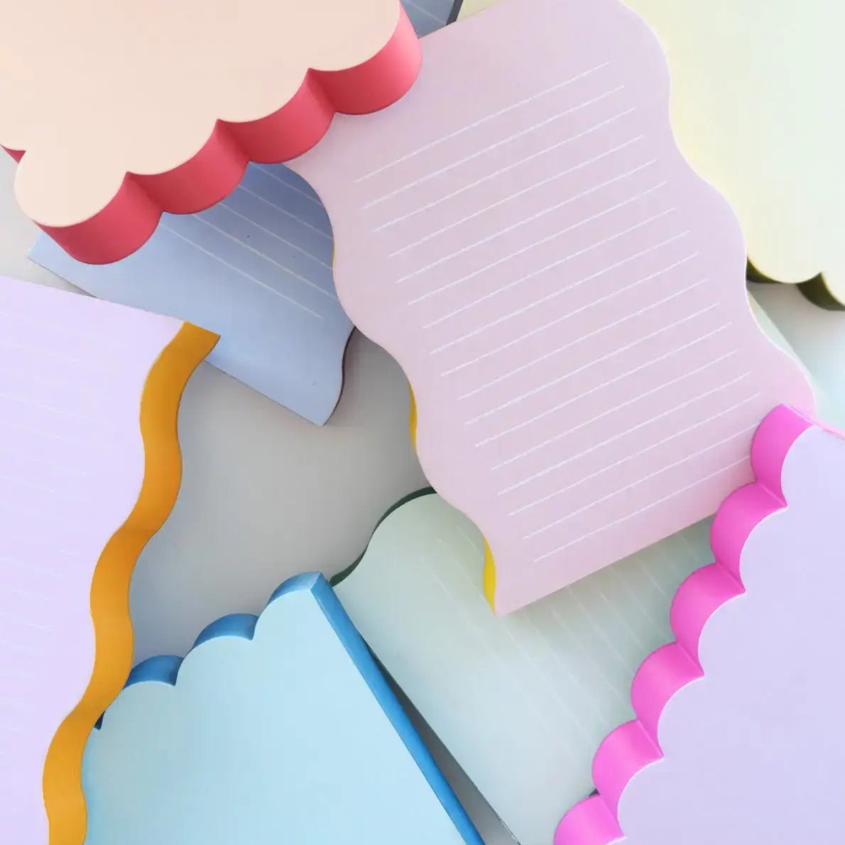 Wavy Shaped Lined Notepad - DIGS