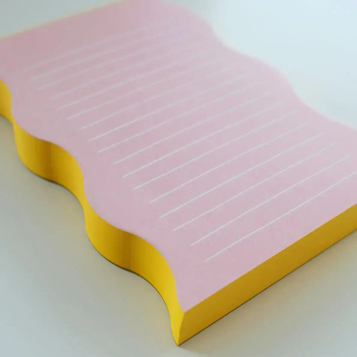 Wavy Shaped Lined Notepad - DIGS