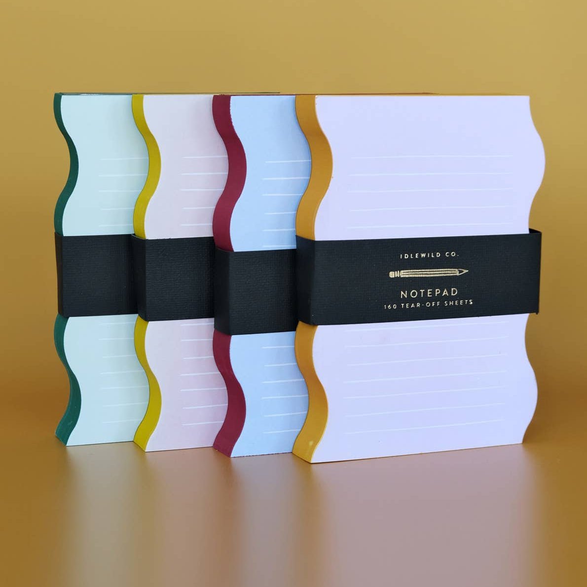 Wavy Shaped Lined Notepad - DIGS