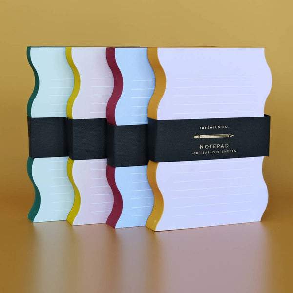 Wavy Shaped Lined Notepad - DIGS