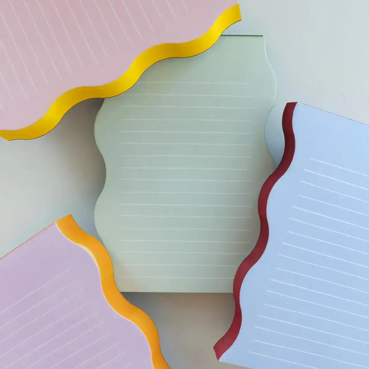 Wavy Shaped Lined Notepad - DIGS