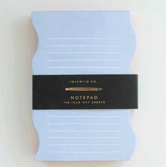 Wavy Shaped Lined Notepad - DIGS