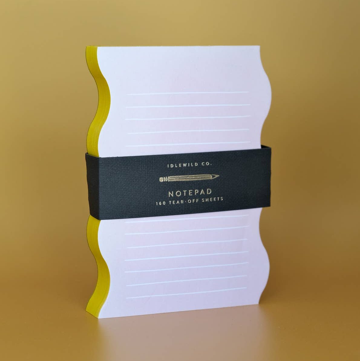 Wavy Shaped Lined Notepad - DIGS