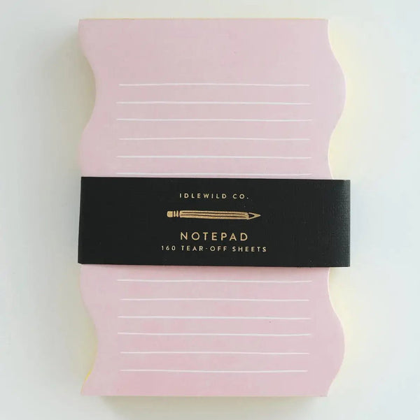 Wavy Shaped Lined Notepad - DIGS
