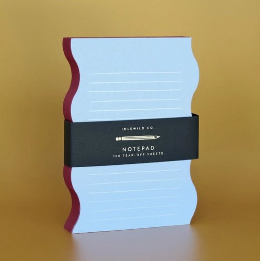 Wavy Shaped Lined Notepad - DIGS