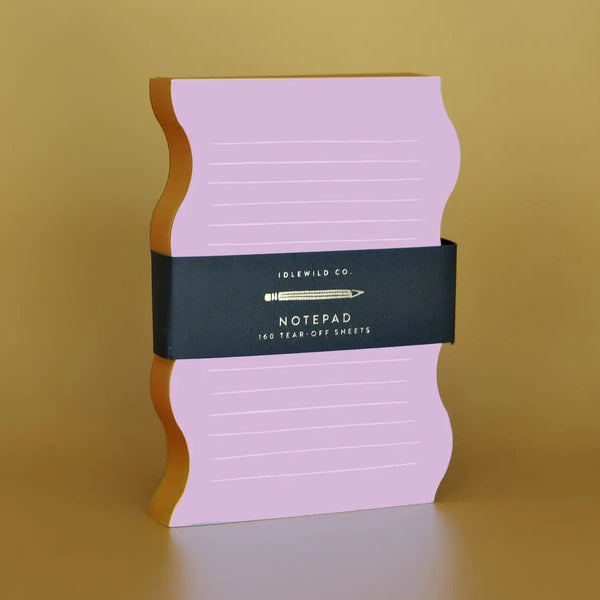 Wavy Shaped Lined Notepad - DIGS
