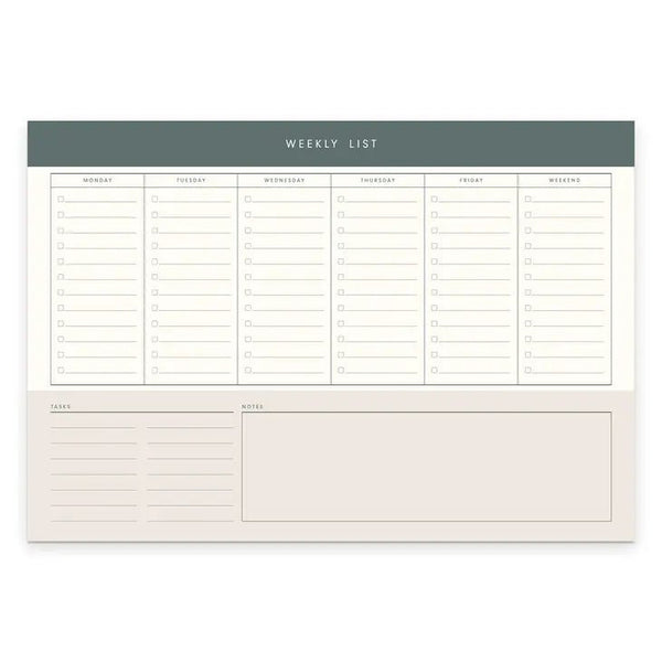 Weekly List Desk Pad - DIGS